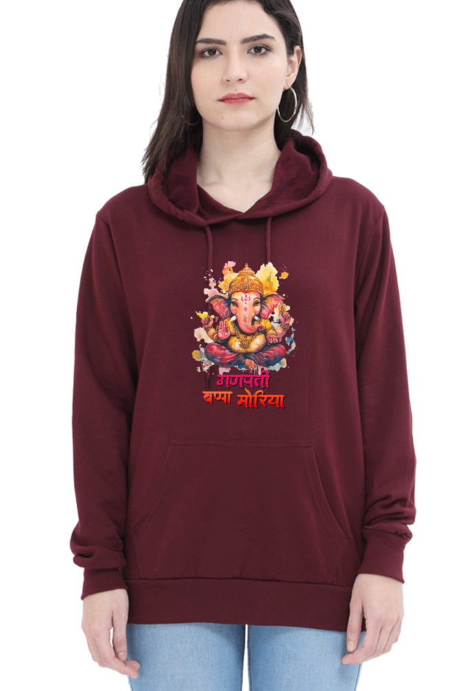 Jai Ganesha SpiritHoodie Sweatshirt T-Shirts for Women Vastrdhamm