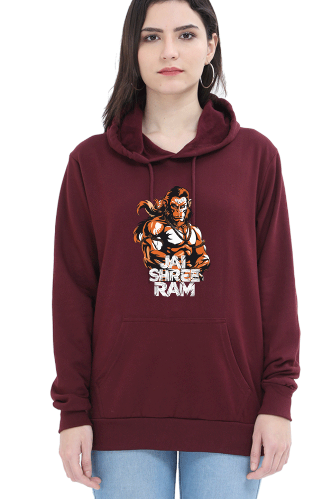 Hanuman Jai Shree RamHoodie Sweatshirt T-Shirts for Women Vastrdhamm