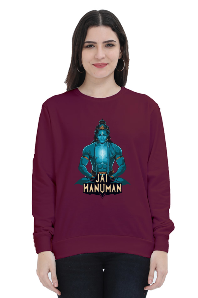 Hanuman Sacred MightSweatshirt T-Shirts for Women Vastrdhamm