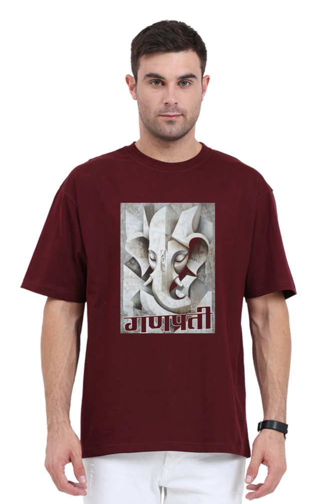 Ganesha Protector Oversized Classic T-Shirts for Men Vastrdhamm