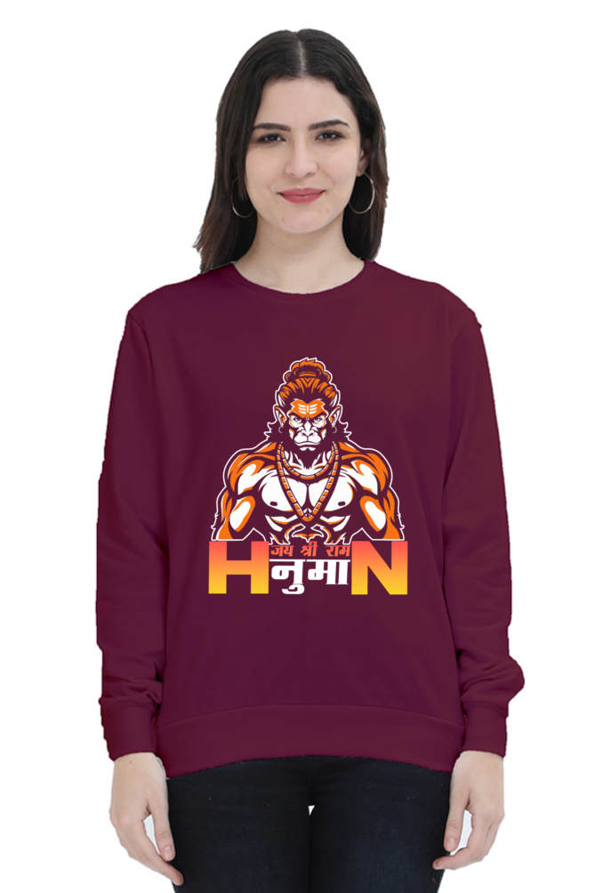 Hanuman Boundless BraverySweatshirt T-Shirts for Women Vastrdhamm