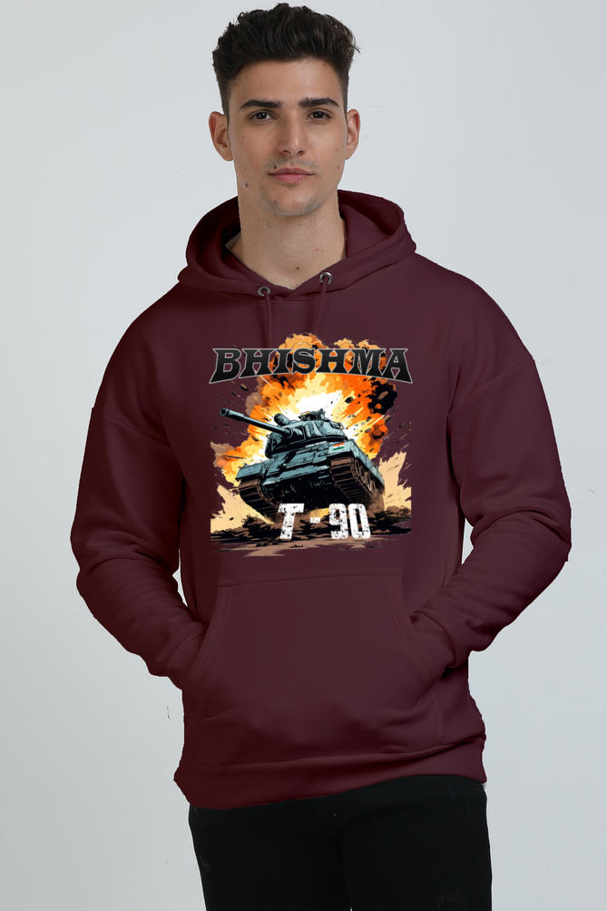 Bhishma T-90 Pride Oversized Hooded Sweatshirt T-Shirts  for Men Vastrdhamm