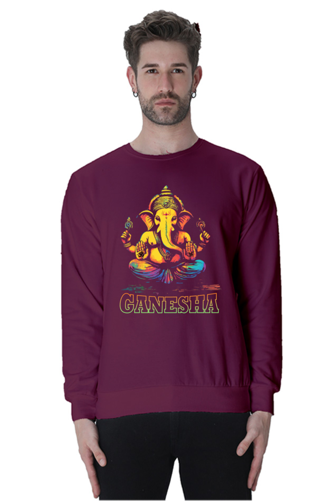 Ganesha Wisdom Sweatshirt T-Shirts for Men Vastrdhamm