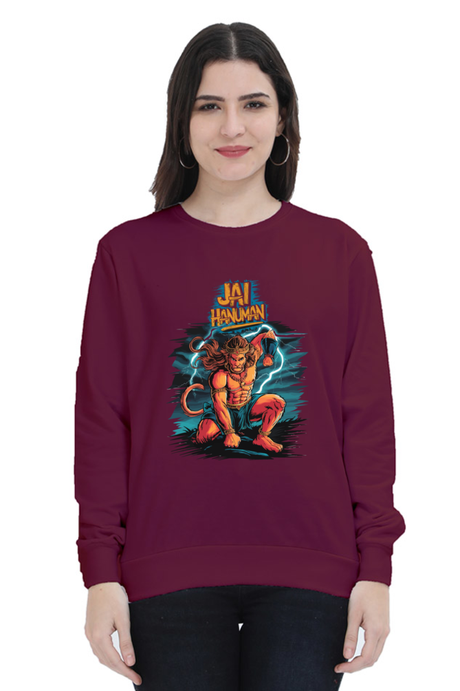 Hanuman Primal ForceSweatshirt T-Shirts for Women Vastrdhamm