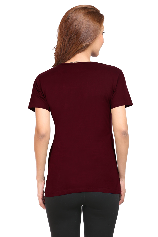 Shiv Ji Trishul Power Round Neck Half Sleeve Classic T-Shirts for Women Vastrdhamm