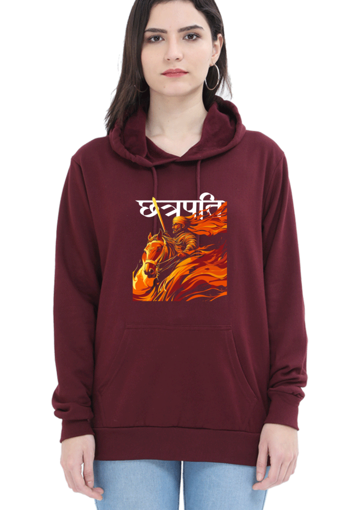 Shivaji Maharaj Valor Hoodie Sweatshirt T-Shirts for Women Vastrdhamm