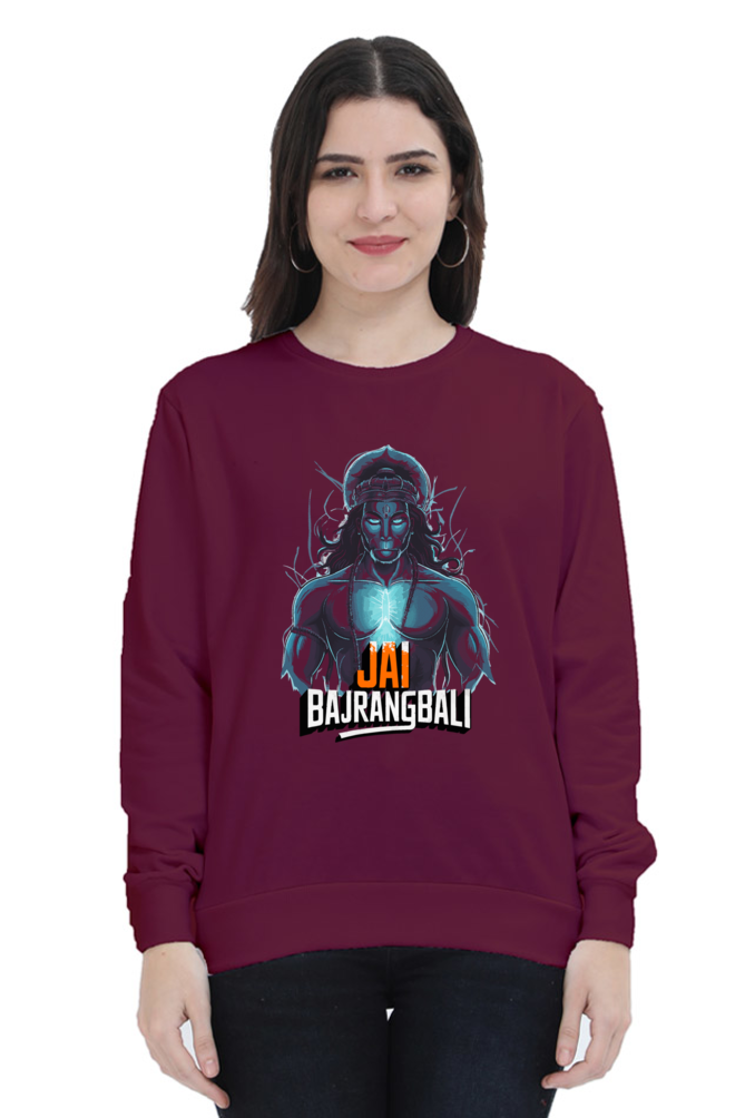 Hanuman Divine DynamoSweatshirt T-Shirts for Women Vastrdhamm