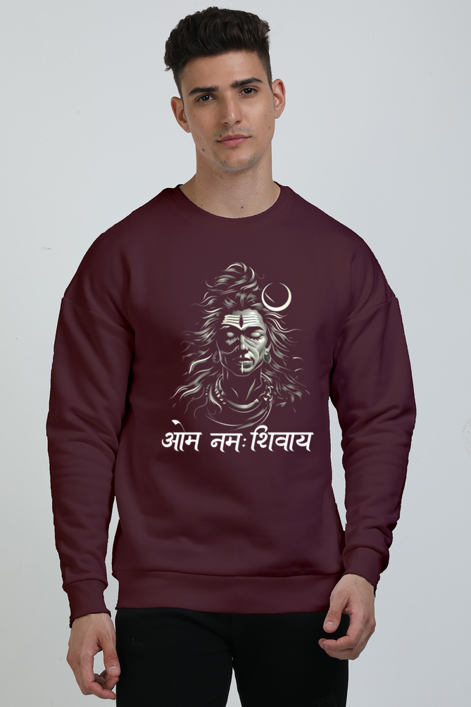 Shiv Ji Warrior Spirit Oversized Sweatshirt T-Shirts  for Men Vastrdhamm