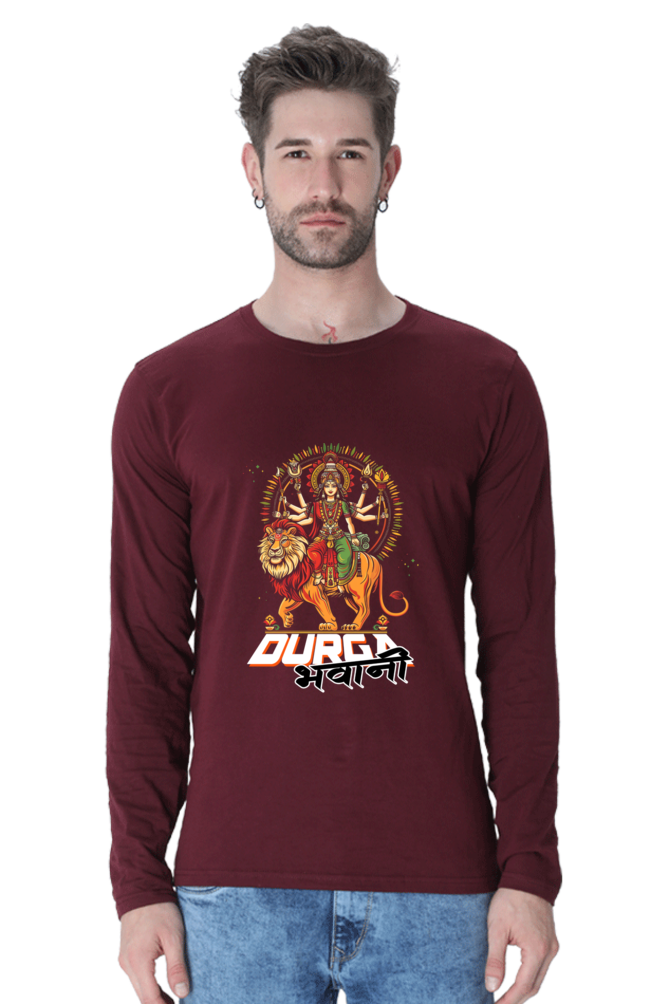 Victorious Ma Durga Ji Round Neck Full Sleeve Vastrdhamm