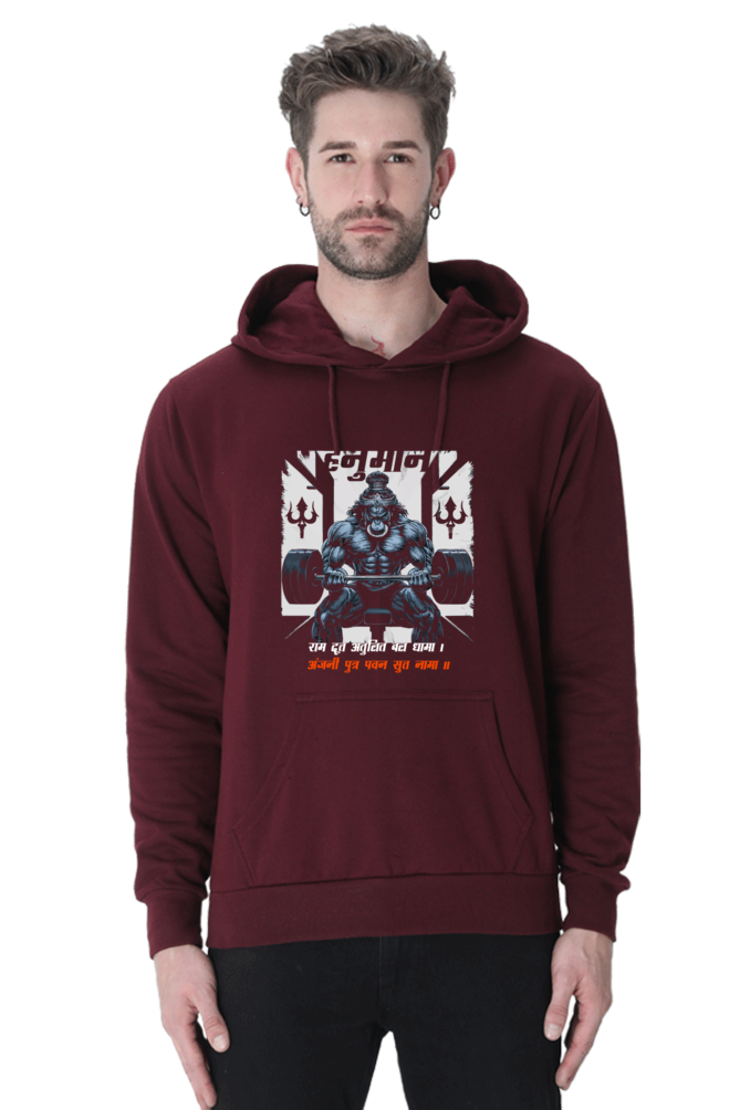 Hanuman Bhakti Hoodie Sweatshirt T-Shirts for Men Vastrdhamm