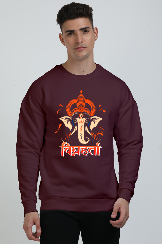 Ganesha Protector Oversized Sweatshirt T-Shirts for Men Vastrdhamm