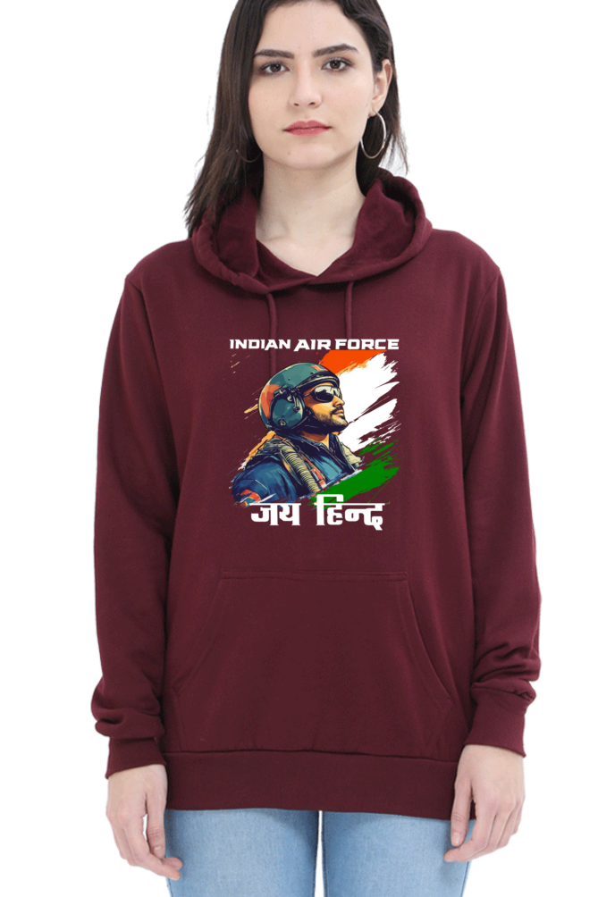 Blue Sky Defenders Indian Air Force. Hoodie Sweatshirt T-Shirts for Women Vastrdhamm