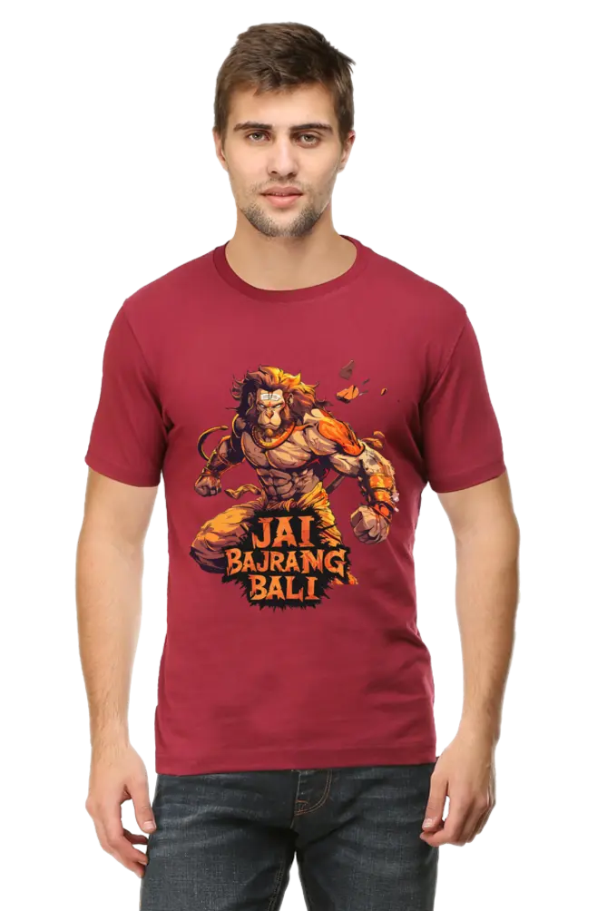 Hanuman in Meditation T-Shirt | Regular Fit Vastrdhamm