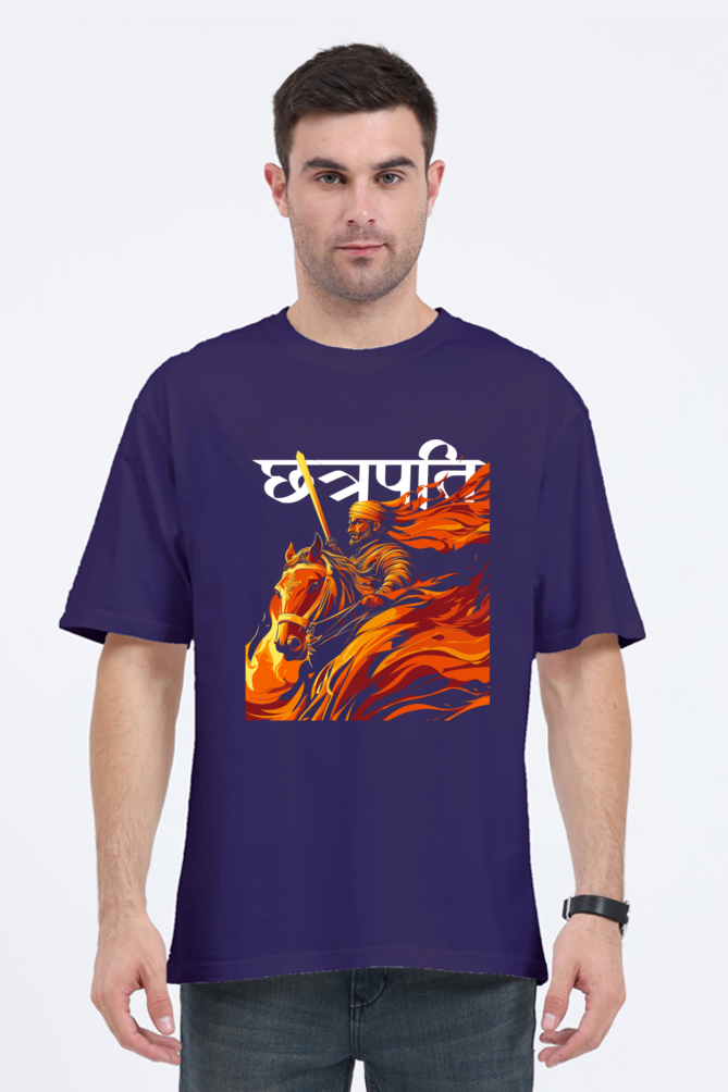 Shivaji Maharaj Strength Oversized Classic T-Shirts for Men Vastrdhamm