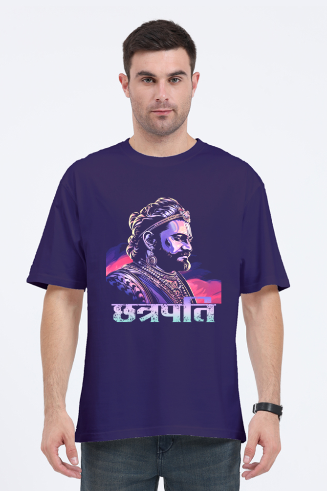 Shivaji Maharaj Courage Oversized Classic T-Shirts for Men Vastrdhamm