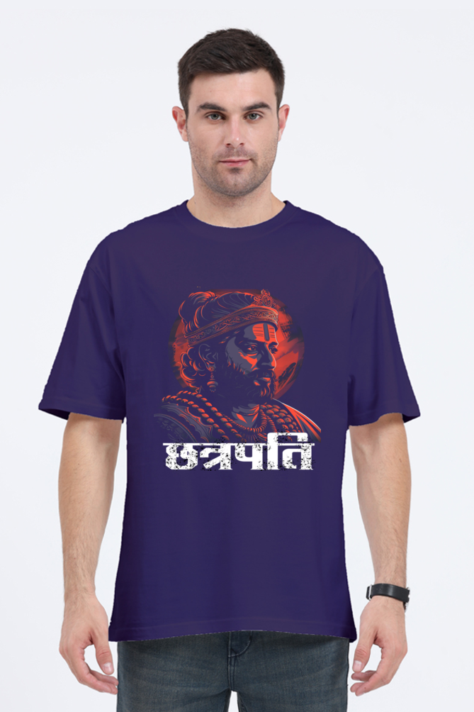 Shivaji Maharaj Warrior Spirit Oversized Classic T-Shirts for Men Vastrdhamm