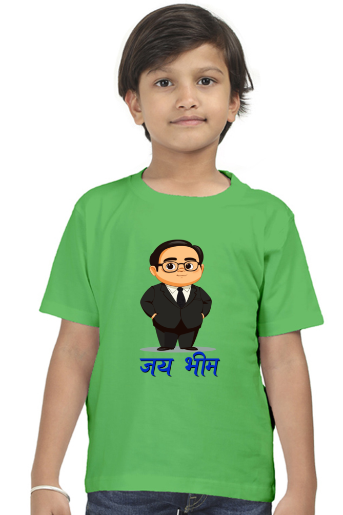 Ambedkar Social Justice Round Neck Half Sleeve Classic T-Shirts for Boy Vastrdhamm