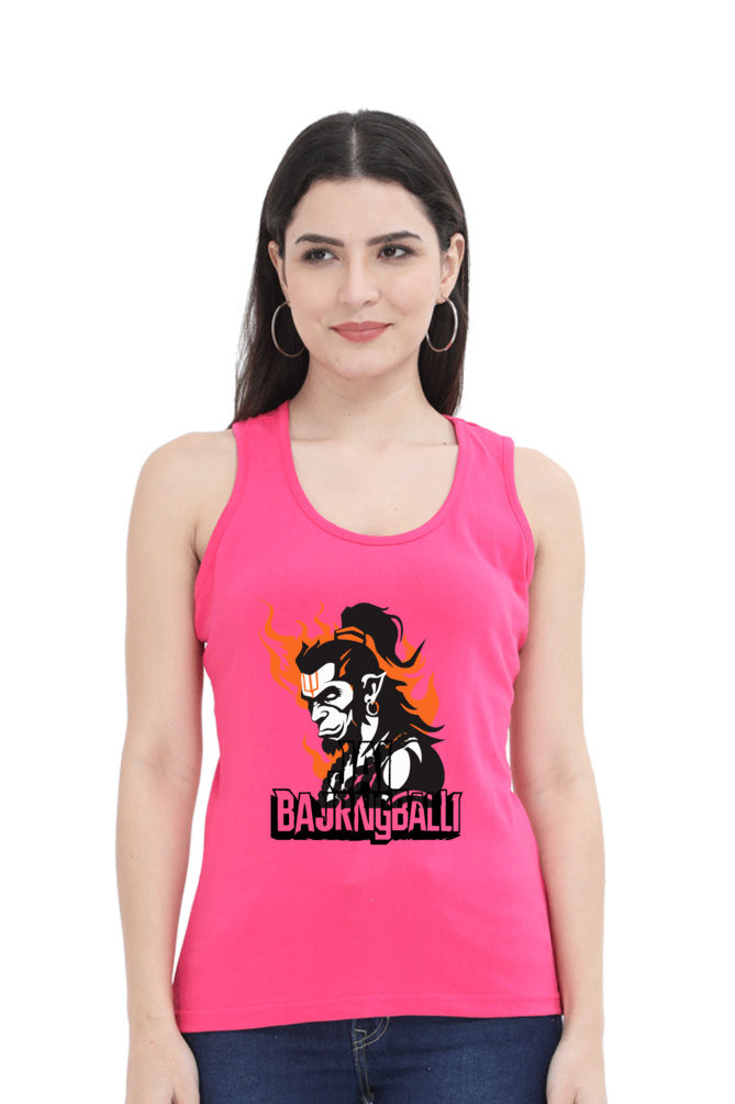 Hanuman Flying HighTank Top T-Shirts for Women Vastrdhamm