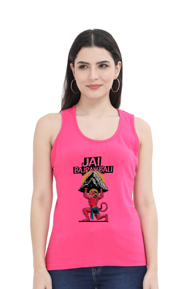 Hanuman Divine EnergyTank Top T-Shirts for Women Vastrdhamm