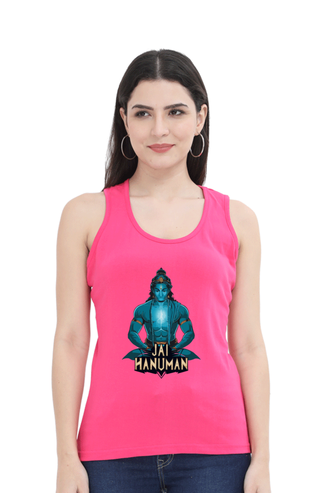 Hanuman Divine FaithTank Top T-Shirts for Women Vastrdhamm