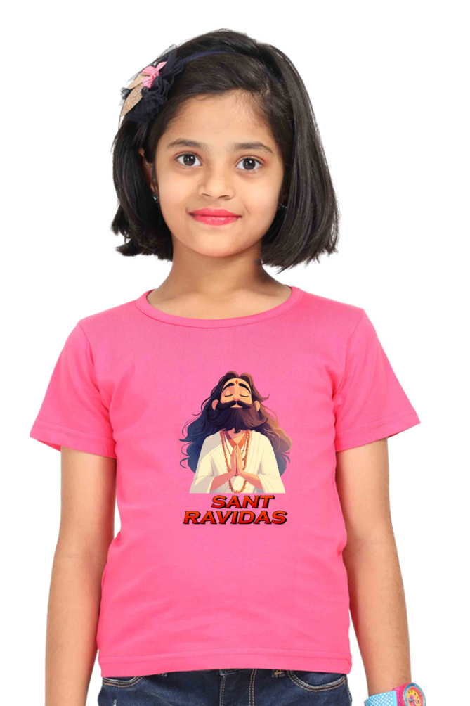 Ravidas Jayanti Spirit Round Neck Half Sleeve Classic T-Shirts for Girl Vastrdhamm