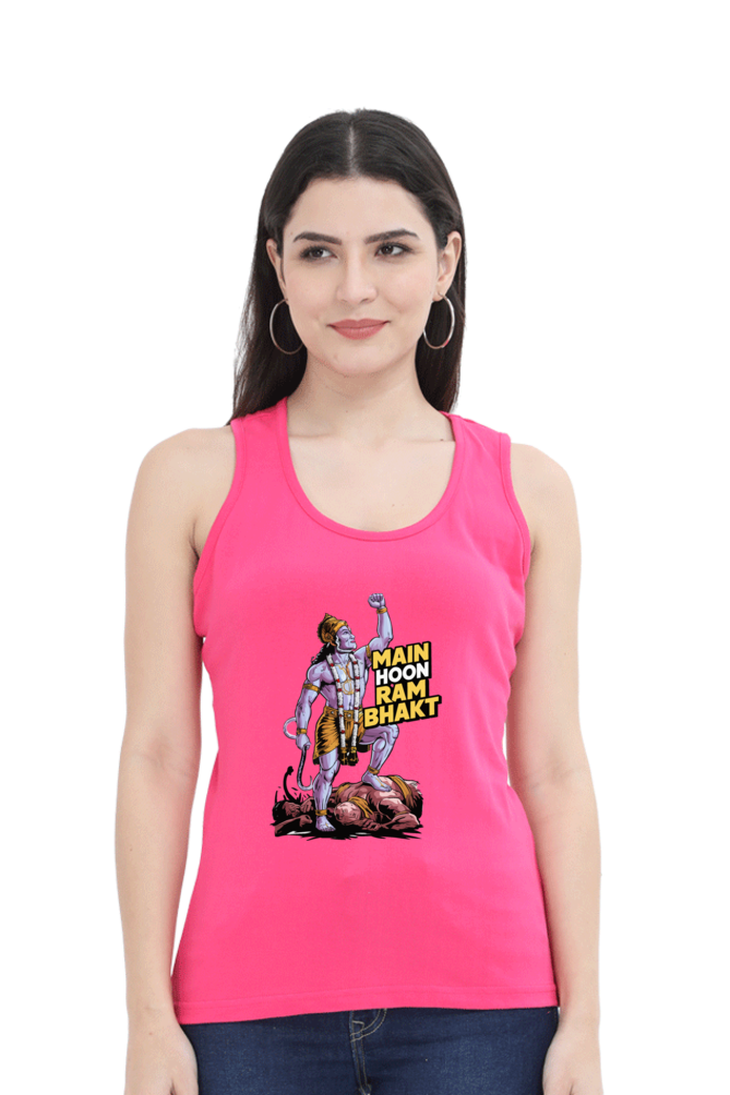 Hanuman Mighty DevoteeTank Top T-Shirts for Women Vastrdhamm