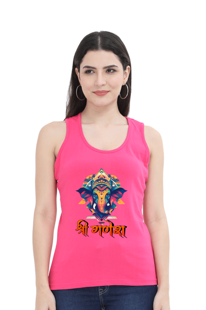 Ganesha BlessingsTank Top T-Shirts for Women Vastrdhamm