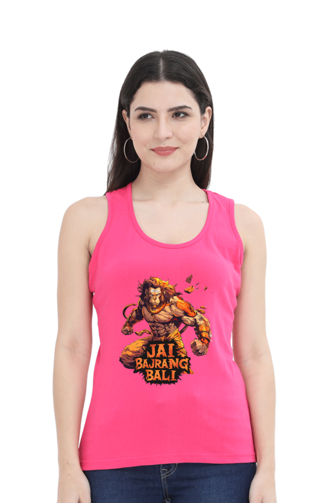 Hanuman DevoteeTank Top T-Shirts for Women Vastrdhamm