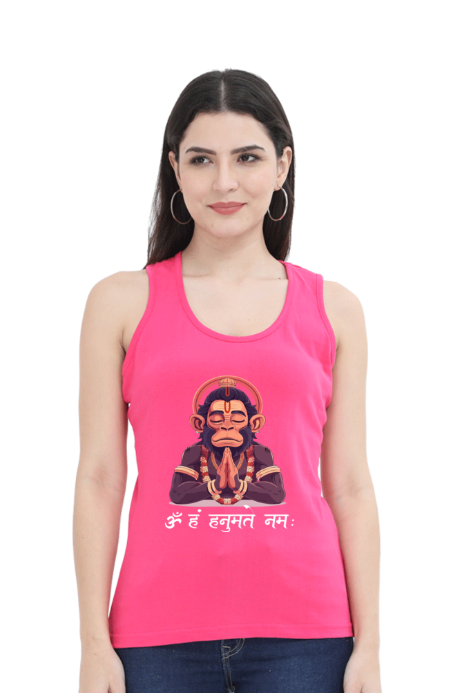 Hanuman Divine ProtectorTank Top T-Shirts for Women Vastrdhamm