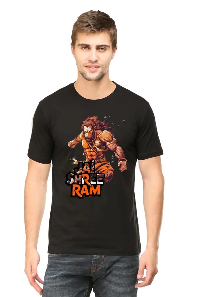 Hanuman Muscles of Devotion T-Shirt | Regular Fit Vastrdhamm