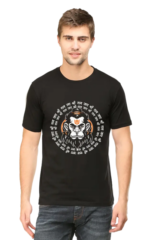 Jai Shri Ram Hanuman's Devotion T-Shirt | Regular Fit Vastrdhamm