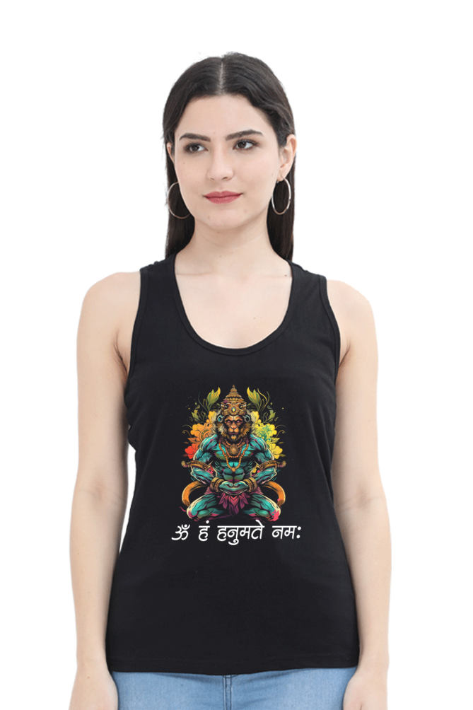 Hanuman Heroic DeedsTank Top T-Shirts for Women Vastrdhamm