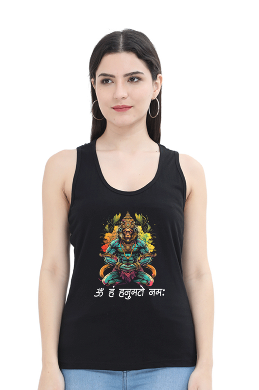 Hanuman Heroic DeedsTank Top T-Shirts for Women Vastrdhamm