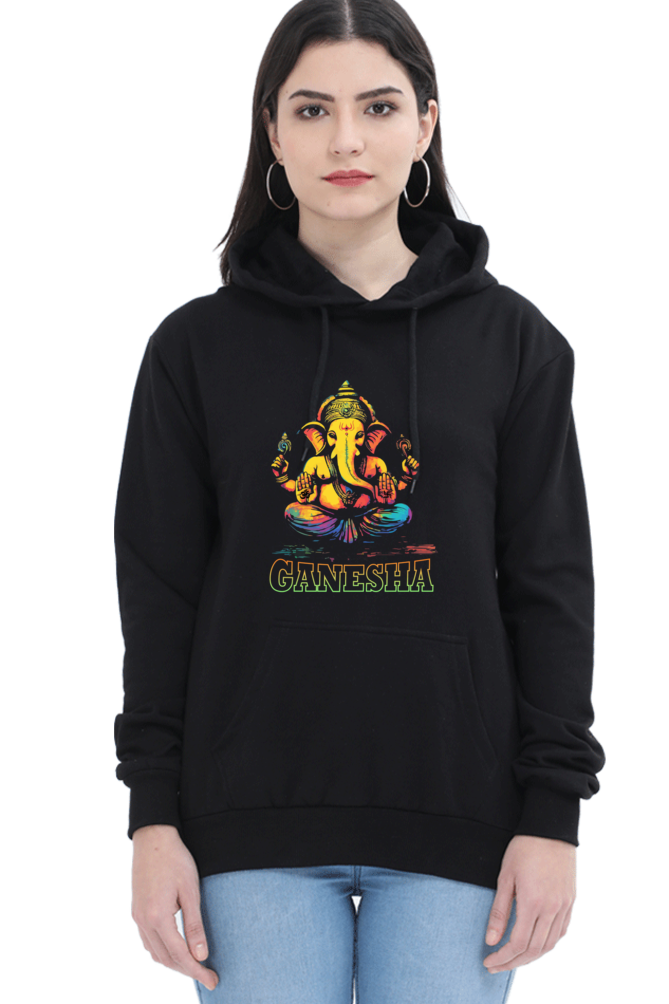 Ganesha DevotionHoodie Sweatshirt T-Shirts for Women Vastrdhamm