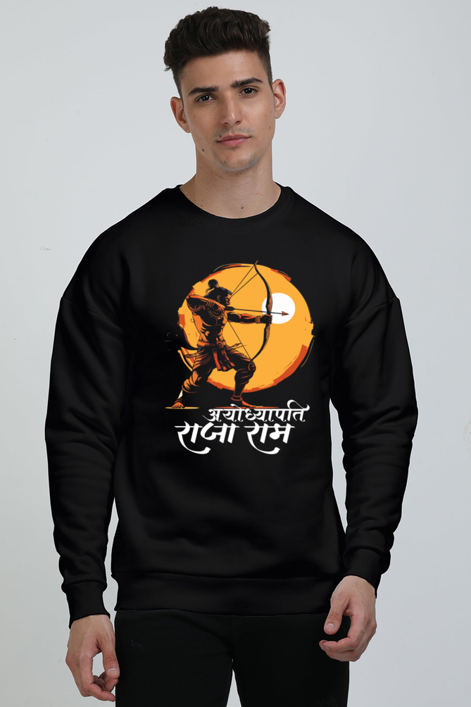 Ram Ji Bhakti Oversized Sweatshirt T-Shirts  for Men Vastrdhamm