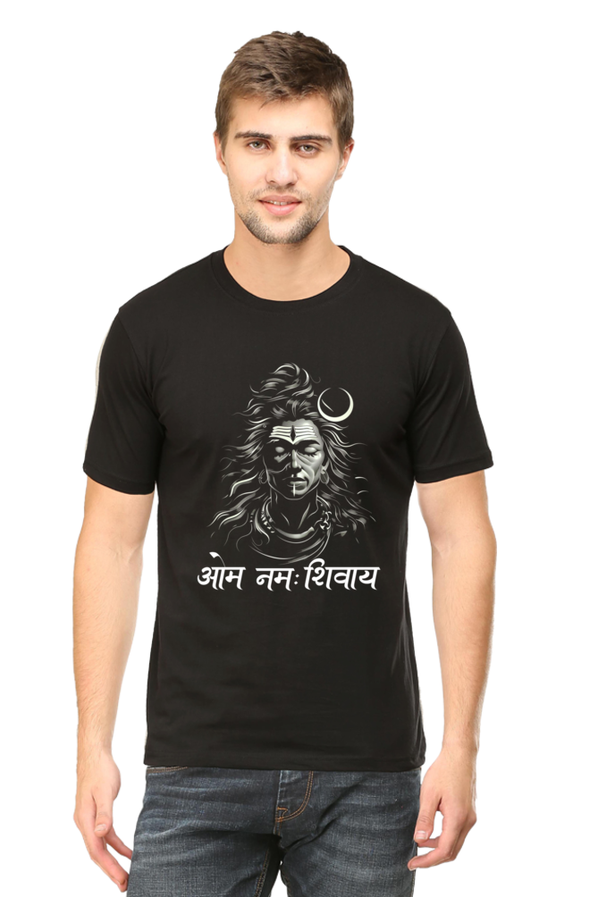 Shiv Ji Eternal Round Neck Half Sleeve Classic T-Shirts for Men Vastrdhamm