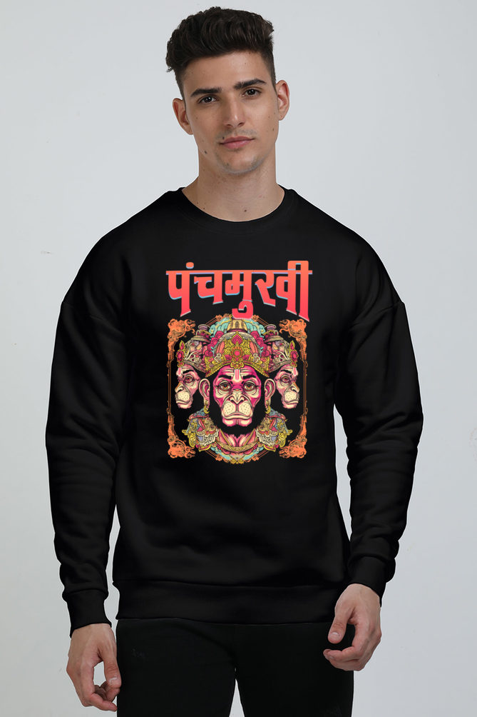 Hanuman Primal Force Oversized Sweatshirt T-Shirts for Men Vastrdhamm