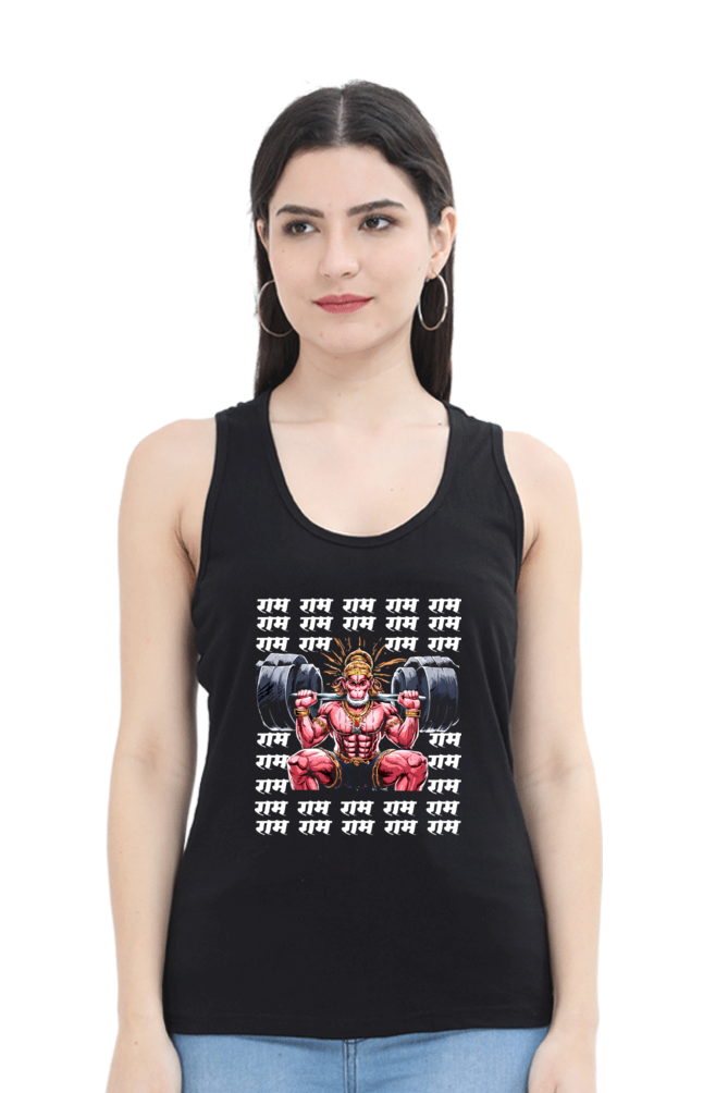 Hanuman Sacred WarriorTank Top T-Shirts for Women Vastrdhamm