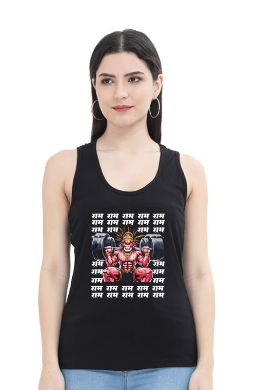 Hanuman Sacred WarriorTank Top T-Shirts for Women Vastrdhamm