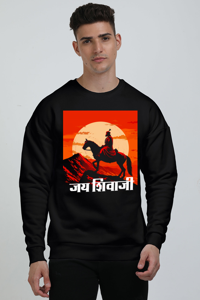 Shivaji Maharaj Protector Oversized Sweatshirt T-Shirts for Men Vastrdhamm