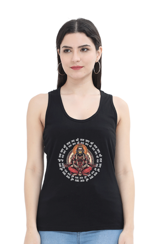 Hanuman Supreme DevotionTank Top T-Shirts for Women Vastrdhamm