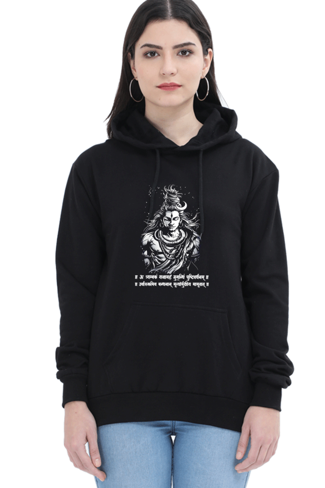 Shiv Ji Warrior Spirit Hoodie Sweatshirt T-Shirts for Women Vastrdhamm