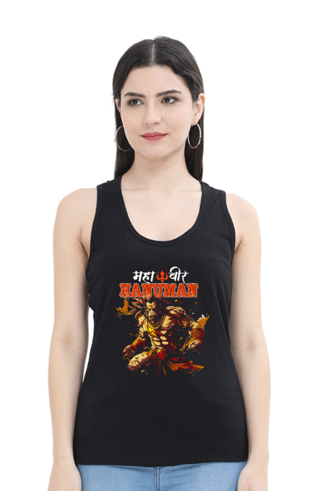 Hanuman CourageTank Top T-Shirts for Women Vastrdhamm