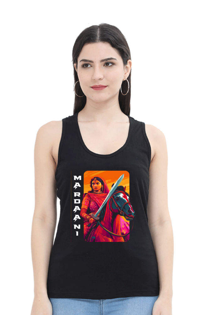 Lakshmi Bai Warrior SpiritTank Top T-Shirts for Women Vastrdhamm