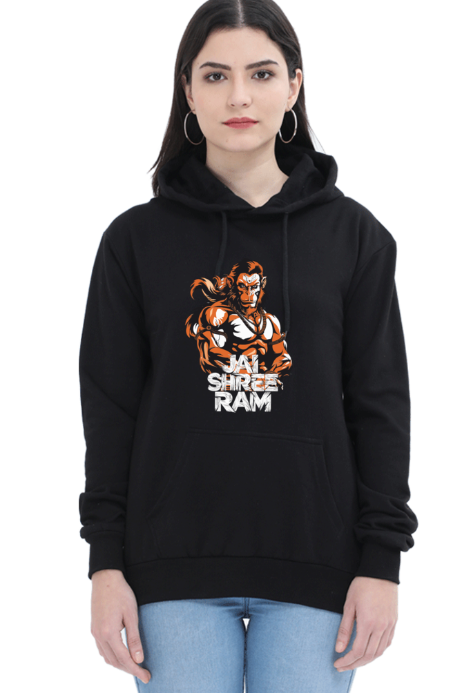 Hanuman Jai Shree RamHoodie Sweatshirt T-Shirts for Women Vastrdhamm