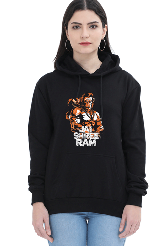 Hanuman Jai Shree RamHoodie Sweatshirt T-Shirts for Women Vastrdhamm