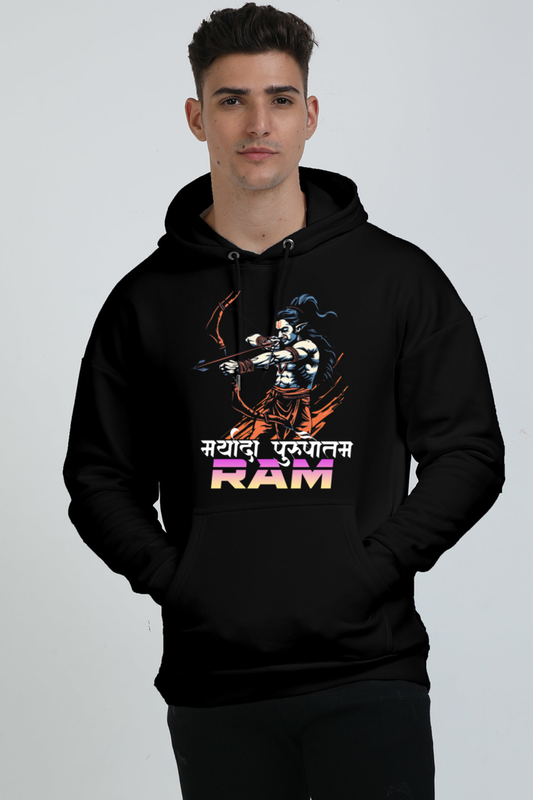 Ram Ji Ramayana Legacy Oversized Hooded Sweatshirt T-Shirts  for Men Vastrdhamm