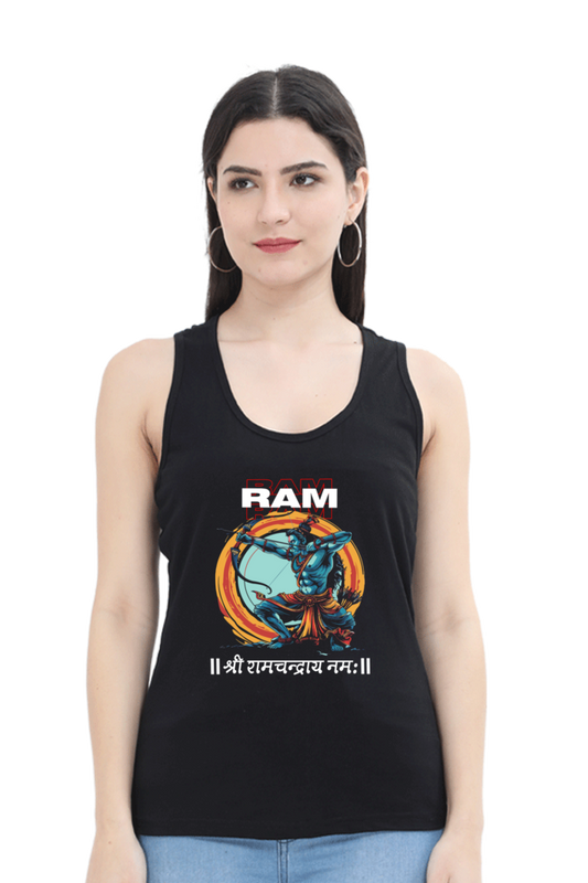 Ram Ji Victory Tank Top T-Shirts for Women Vastrdhamm