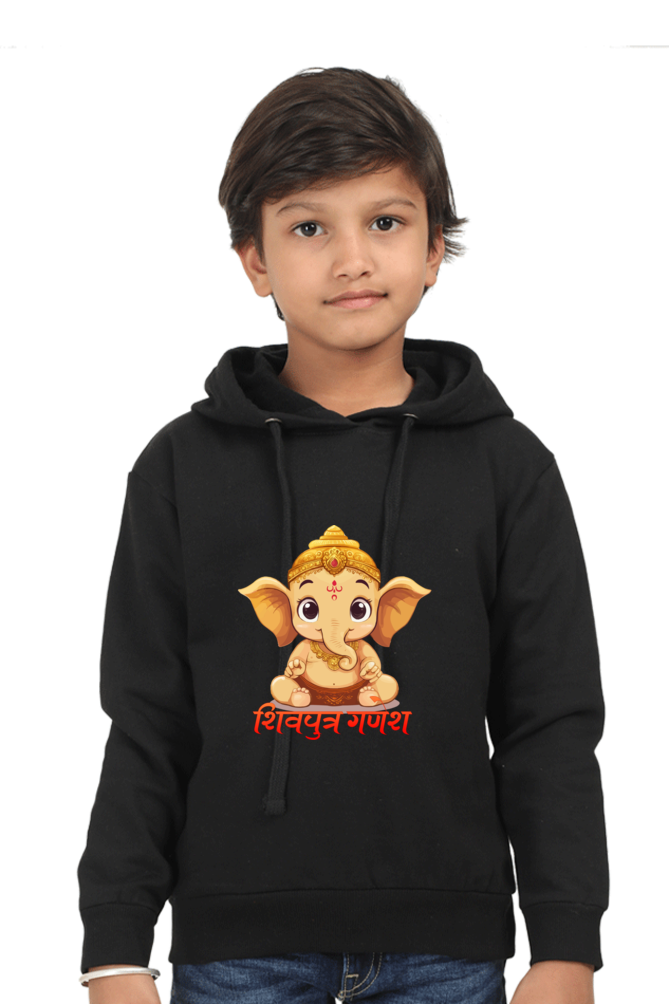 Jai Ganesha Glory Hoodie Sweatshirt  T-Shirts for Boy Vastrdhamm