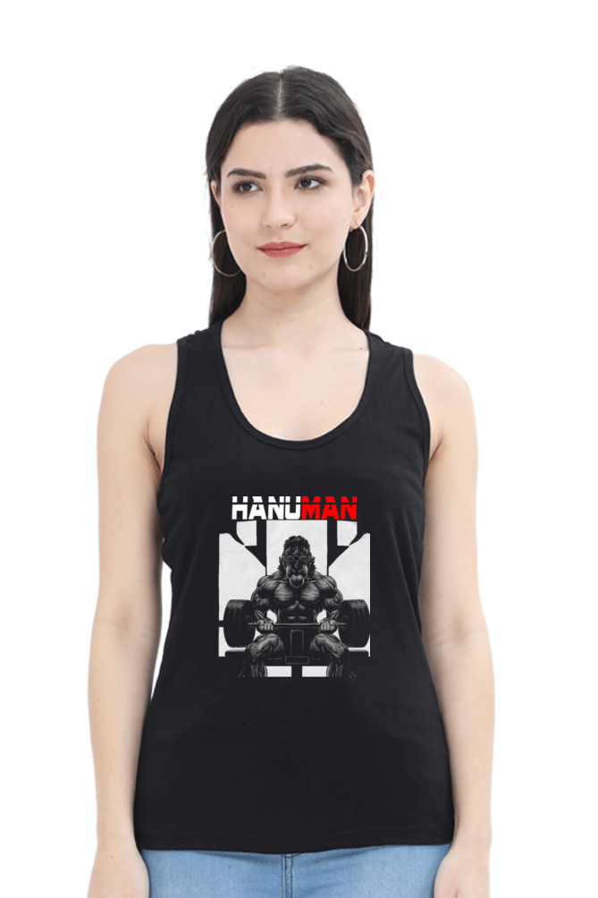 Hanuman Devotional SpiritTank Top T-Shirts for Women Vastrdhamm